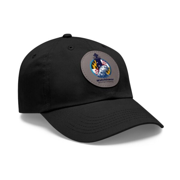 Dad Hat with Leather Patch (Round) - Image 23