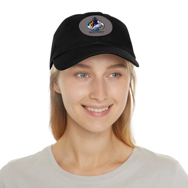 Dad Hat with Leather Patch (Round) - Image 25