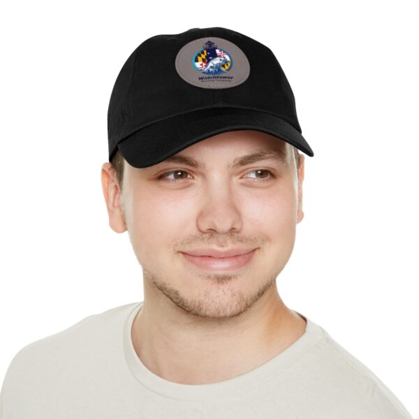 Dad Hat with Leather Patch (Round) - Image 26