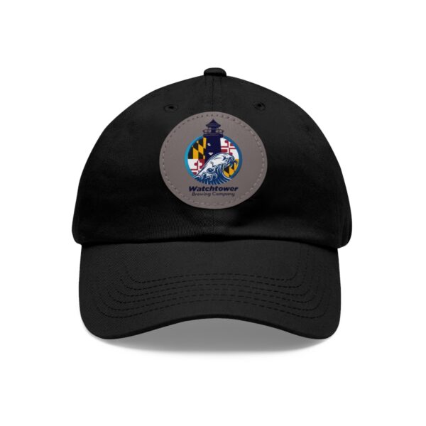 Dad Hat with Leather Patch (Round) - Image 22