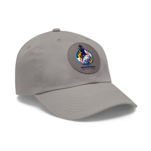 Dad Hat with Leather Patch (Round) - Image 37
