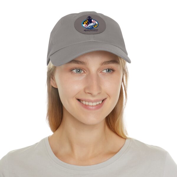 Dad Hat with Leather Patch (Round) - Image 39