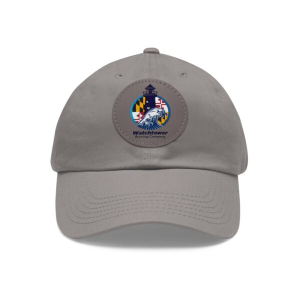 Dad Hat with Leather Patch (Round) - Image 36