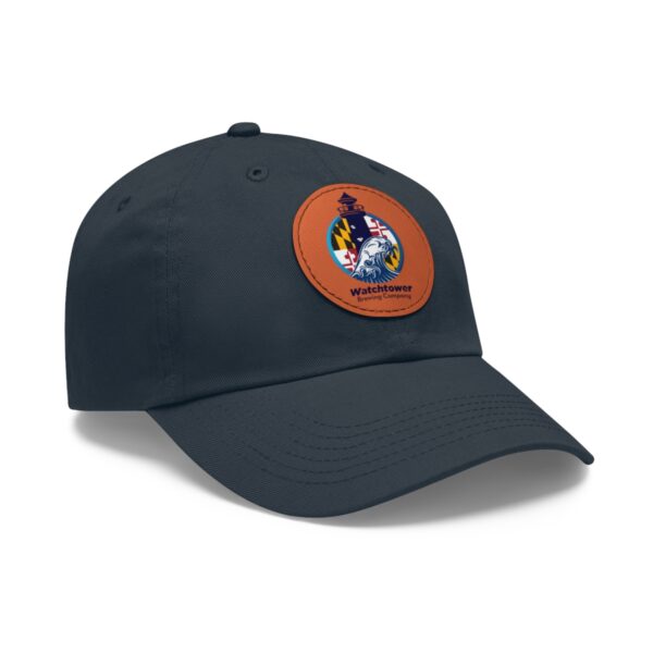 Dad Hat with Leather Patch (Round) - Image 30
