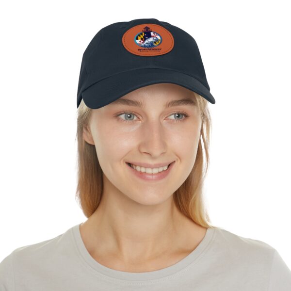 Dad Hat with Leather Patch (Round) - Image 32