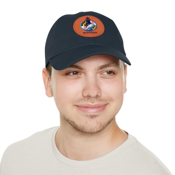 Dad Hat with Leather Patch (Round) - Image 33