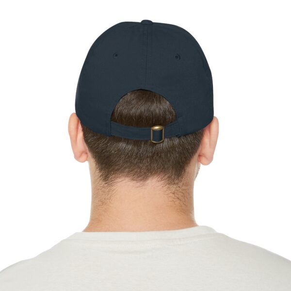 Dad Hat with Leather Patch (Round) - Image 35