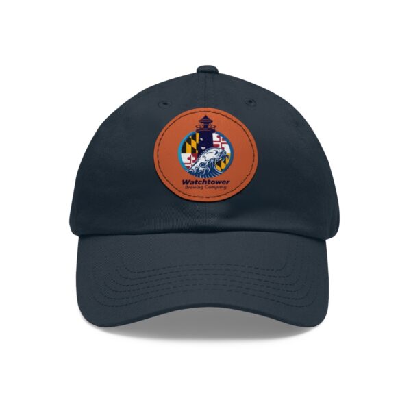 Dad Hat with Leather Patch (Round) - Image 29