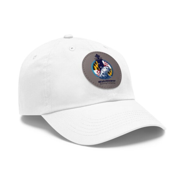 Dad Hat with Leather Patch (Round) - Image 9