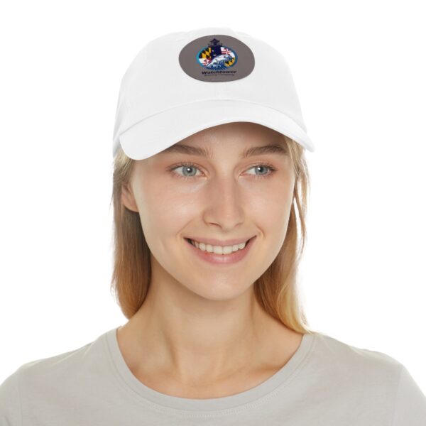 Dad Hat with Leather Patch (Round) - Image 11