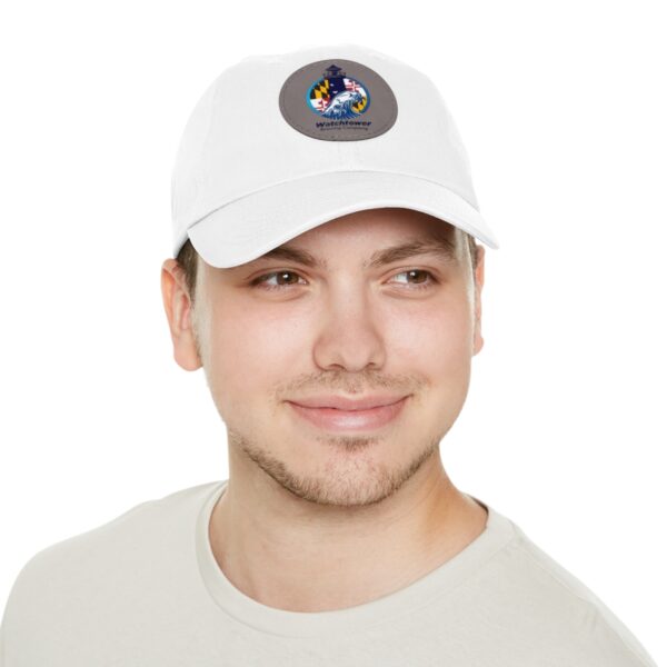 Dad Hat with Leather Patch (Round) - Image 12