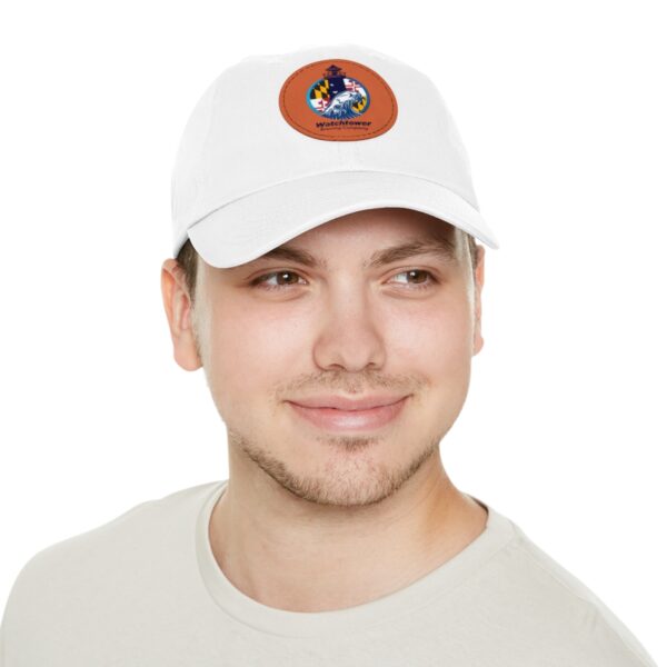Dad Hat with Leather Patch (Round) - Image 5